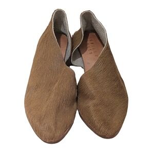 Sevilla Smith Elizabeth Suzann The Kim 
Brown Calf Hair Loafers Flats Size 36